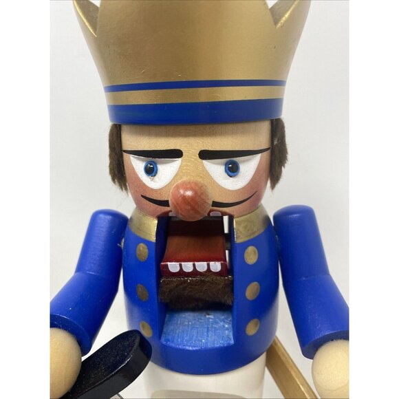 Steinbach German 12” Wooden Nutcracker Chubby Bavarian King With Sword S1377 - Picture 6 of 10